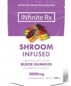 INfinite Rx Shroom Infused Albino Penis Envy Edition Block Gummies Edibles (2000mg)