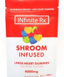 INfinite Rx Shroom Infused Large Heart Gummies Edibles (4000mg)